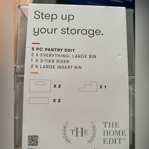 5pc The Home Edit Multipurpose storage system New and Sealed